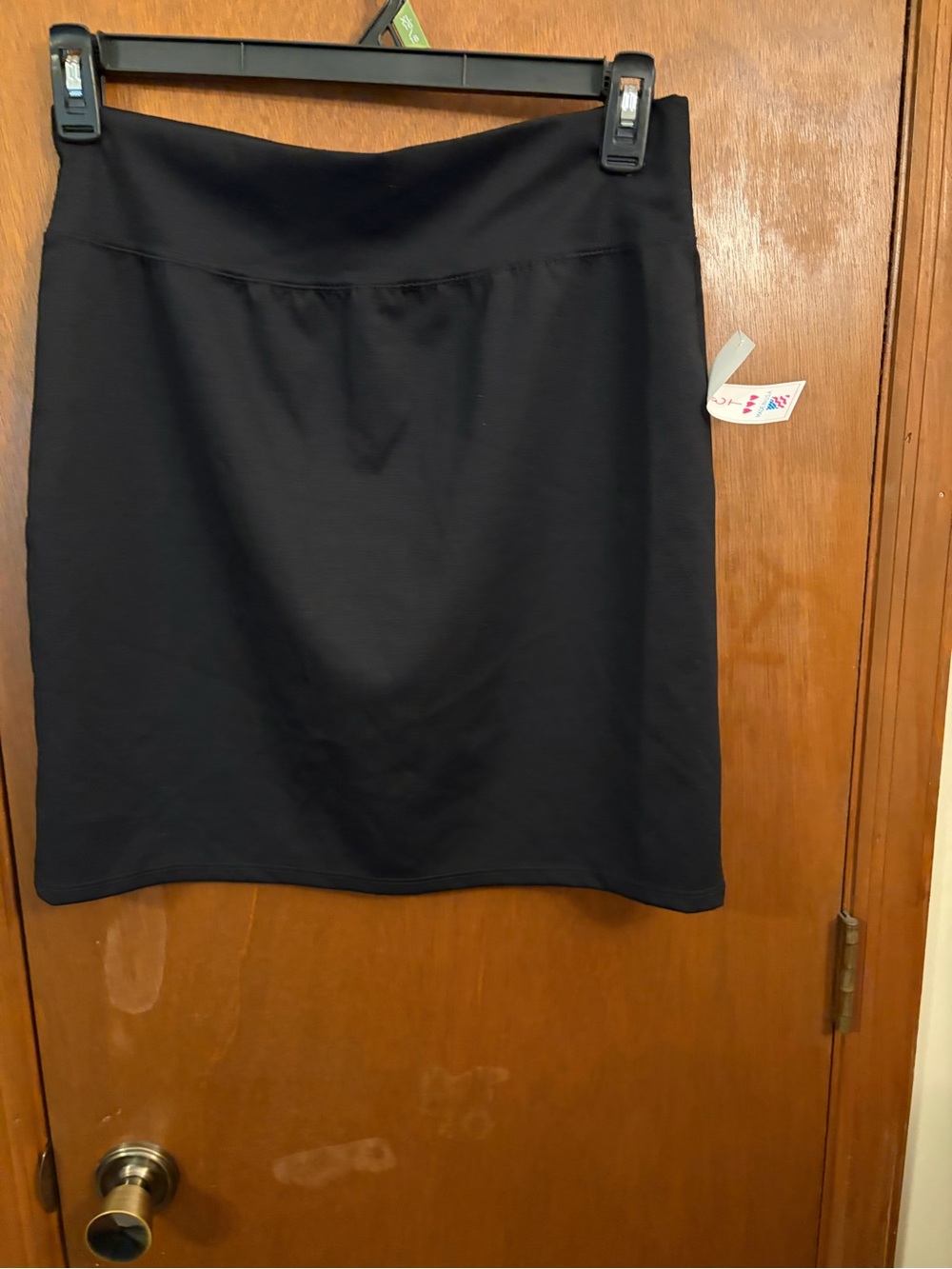 Classic Black Women's Pencil Skirt - Pull-On Comfort